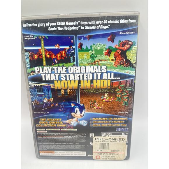 Sonic's Ultimate Genesis Collection (Microsoft XBOX 360) Complete In Box - Picture 3 of 9